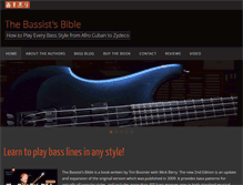 Tablet Screenshot of bassistsbible.com